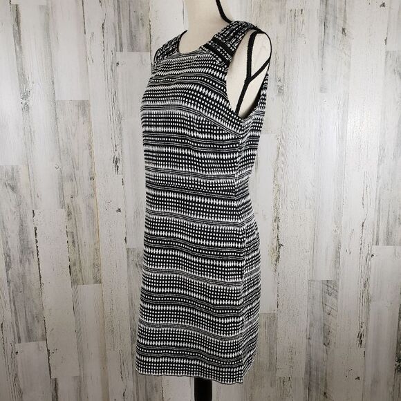 Banana Republic Sleeveless Tweed Dress Sz 10 - Picture 2 of 6